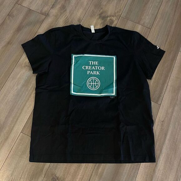 Adidas Black Athletic Graphic Workout‎ Tshirt Men XL Bin N-9 - Picture 1 of 6